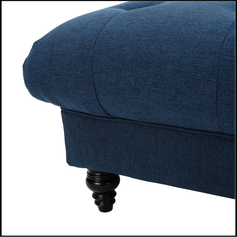 Darby Home Co Avoca Ottoman Upholstery Dark Blue
